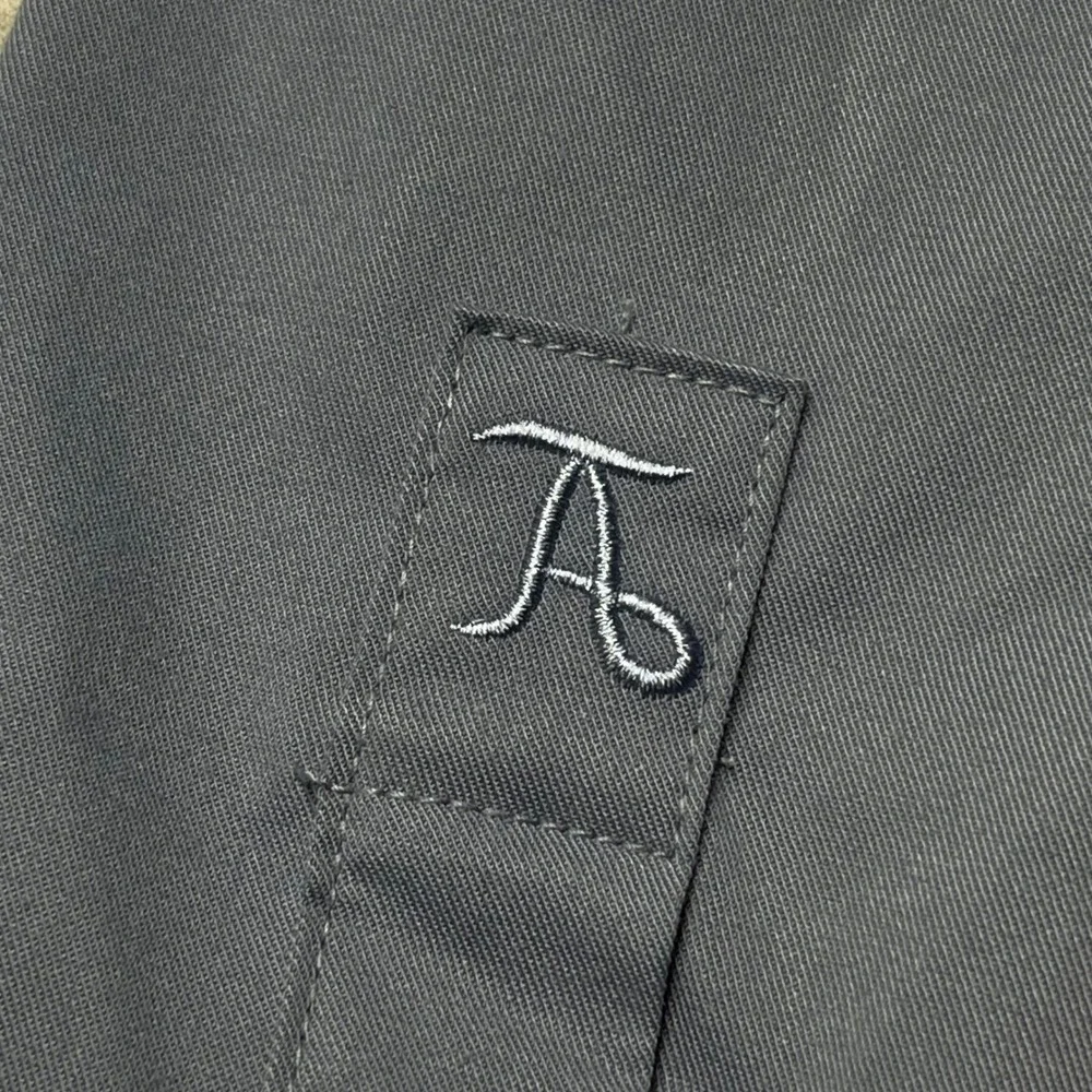 New Tailored Athlete Mens Button Down Dress Shirt‎ Long Sleeve Gray Size S